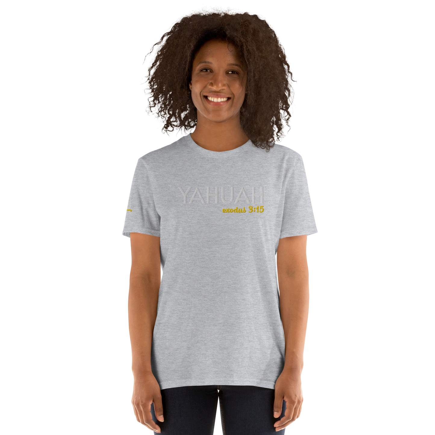 Dark Heather/Grey Unisex Yahuah Exodus 3:15 T-Shirt