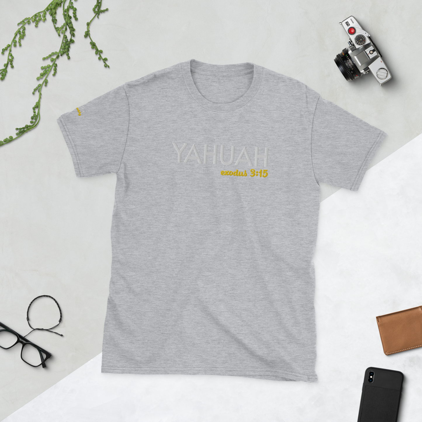 Dark Heather/Grey Unisex Yahuah Exodus 3:15 T-Shirt